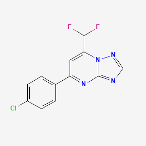 5-(4-chlorophenyl)-7-(difluoromethyl)[1,2,4]triazolo[1,5-a]pyrimidine