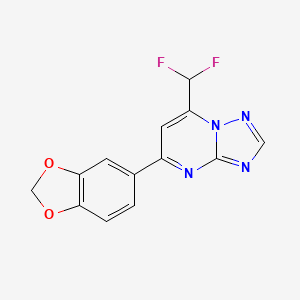 5-(1,3-benzodioxol-5-yl)-7-(difluoromethyl)[1,2,4]triazolo[1,5-a]pyrimidine