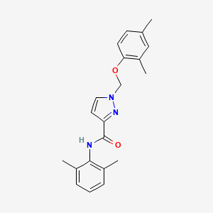 1-[(2,4-DIMETHYLPHENOXY)METHYL]-N~3~-(2,6-DIMETHYLPHENYL)-1H-PYRAZOLE-3-CARBOXAMIDE