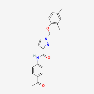 N-(4-acetylphenyl)-1-[(2,4-dimethylphenoxy)methyl]-1H-pyrazole-3-carboxamide