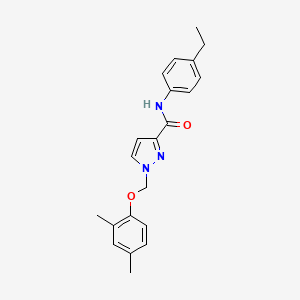 1-[(2,4-dimethylphenoxy)methyl]-N-(4-ethylphenyl)-1H-pyrazole-3-carboxamide