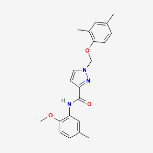 1-[(2,4-dimethylphenoxy)methyl]-N-(2-methoxy-5-methylphenyl)-1H-pyrazole-3-carboxamide