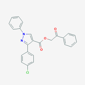 2-oxo-2-phenylethyl 3-(4-chlorophenyl)-1-phenyl-1H-pyrazole-4-carboxylate