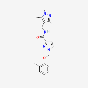 1-[(2,4-dimethylphenoxy)methyl]-N-[(1,3,5-trimethyl-1H-pyrazol-4-yl)methyl]-1H-pyrazole-3-carboxamide