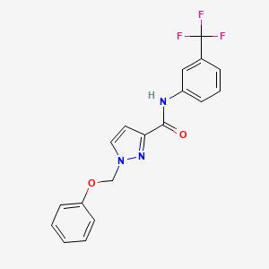 1-(phenoxymethyl)-N-[3-(trifluoromethyl)phenyl]-1H-pyrazole-3-carboxamide