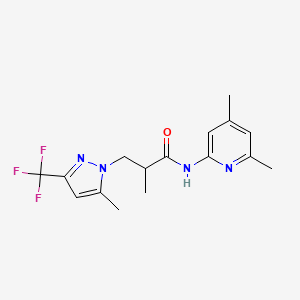 N-(4,6-DIMETHYL-2-PYRIDYL)-2-METHYL-3-[5-METHYL-3-(TRIFLUOROMETHYL)-1H-PYRAZOL-1-YL]PROPANAMIDE