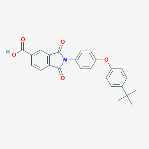 2-[4-(4-Tert-butylphenoxy)phenyl]-1,3-dioxoisoindoline-5-carboxylic acid