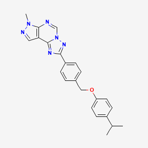 2-{4-[(4-isopropylphenoxy)methyl]phenyl}-7-methyl-7H-pyrazolo[4,3-e][1,2,4]triazolo[1,5-c]pyrimidine