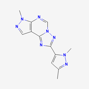 2-(1,3-dimethyl-1H-pyrazol-5-yl)-7-methyl-7H-pyrazolo[4,3-e][1,2,4]triazolo[1,5-c]pyrimidine