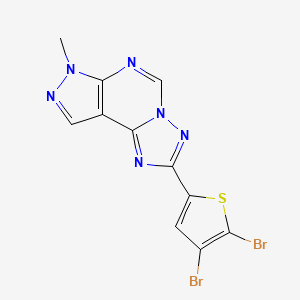 2-(4,5-dibromo-2-thienyl)-7-methyl-7H-pyrazolo[4,3-e][1,2,4]triazolo[1,5-c]pyrimidine