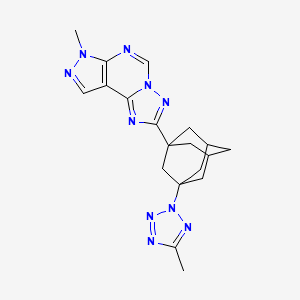 7-METHYL-2-[3-(5-METHYL-2H-1,2,3,4-TETRAAZOL-2-YL)-1-ADAMANTYL]-7H-PYRAZOLO[4,3-E][1,2,4]TRIAZOLO[1,5-C]PYRIMIDINE