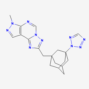 7-METHYL-2-{[3-(2H-1,2,3,4-TETRAAZOL-2-YL)-1-ADAMANTYL]METHYL}-7H-PYRAZOLO[4,3-E][1,2,4]TRIAZOLO[1,5-C]PYRIMIDINE