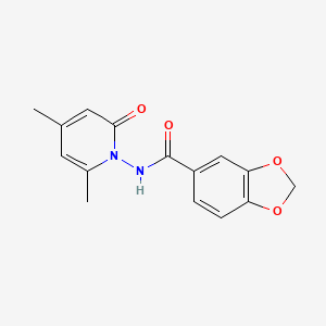 N-(4,6-dimethyl-2-oxo-1(2H)-pyridinyl)-1,3-benzodioxole-5-carboxamide