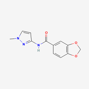 N-(1-methyl-1H-pyrazol-3-yl)-1,3-benzodioxole-5-carboxamide