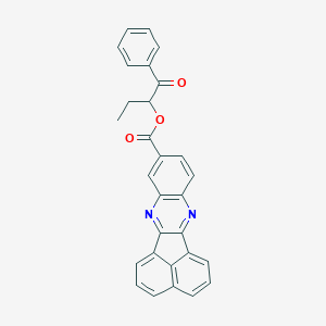 molecular formula C29H20N2O3 B436130 1-Benzoylpropyl acenaphtho[1,2-b]quinoxaline-9-carboxylate CAS No. 519015-98-6