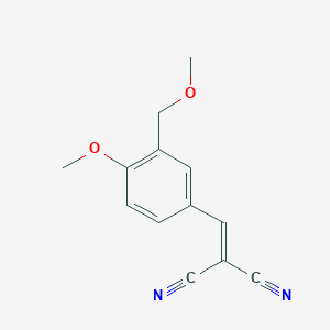 molecular formula C13H12N2O2 B4361381 [4-methoxy-3-(methoxymethyl)benzylidene]malononitrile 