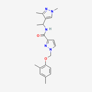 1-[(2,4-dimethylphenoxy)methyl]-N-[1-(1,3-dimethyl-1H-pyrazol-4-yl)ethyl]-1H-pyrazole-3-carboxamide