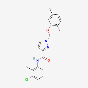 N-(3-chloro-2-methylphenyl)-1-[(2,5-dimethylphenoxy)methyl]-1H-pyrazole-3-carboxamide