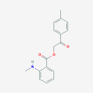 molecular formula C17H17NO3 B436147 2-(4-Methylphenyl)-2-oxo-ethyl 2-methylaminobenzoate CAS No. 431940-36-2