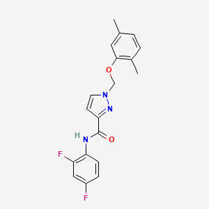 N-(2,4-difluorophenyl)-1-[(2,5-dimethylphenoxy)methyl]-1H-pyrazole-3-carboxamide