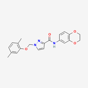 N-(2,3-dihydro-1,4-benzodioxin-6-yl)-1-[(2,5-dimethylphenoxy)methyl]-1H-pyrazole-3-carboxamide