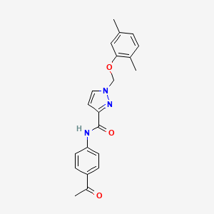 N-(4-acetylphenyl)-1-[(2,5-dimethylphenoxy)methyl]-1H-pyrazole-3-carboxamide