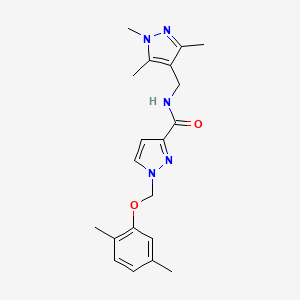 1-[(2,5-dimethylphenoxy)methyl]-N-[(1,3,5-trimethyl-1H-pyrazol-4-yl)methyl]-1H-pyrazole-3-carboxamide