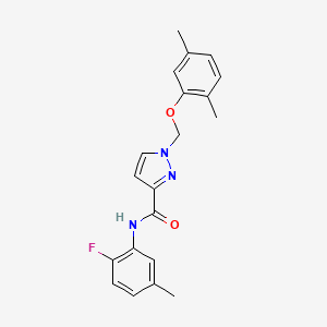 1-[(2,5-dimethylphenoxy)methyl]-N-(2-fluoro-5-methylphenyl)-1H-pyrazole-3-carboxamide