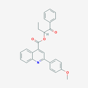 1-Benzoylpropyl 2-(4-methoxyphenyl)quinoline-4-carboxylate