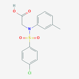 N-[(4-chlorophenyl)sulfonyl]-N-(3-methylphenyl)glycine