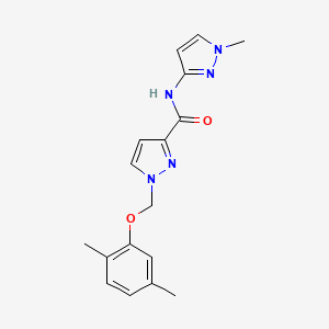 1-[(2,5-dimethylphenoxy)methyl]-N-(1-methyl-1H-pyrazol-3-yl)-1H-pyrazole-3-carboxamide