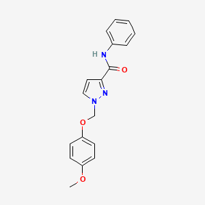 1-[(4-methoxyphenoxy)methyl]-N-phenyl-1H-pyrazole-3-carboxamide