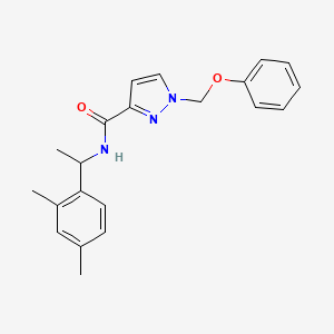 N-[1-(2,4-dimethylphenyl)ethyl]-1-(phenoxymethyl)-1H-pyrazole-3-carboxamide