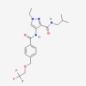 1-ethyl-N-isobutyl-4-({4-[(2,2,2-trifluoroethoxy)methyl]benzoyl}amino)-1H-pyrazole-3-carboxamide