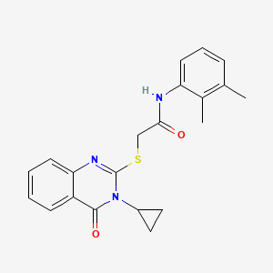 2-[(3-CYCLOPROPYL-4-OXO-3,4-DIHYDRO-2-QUINAZOLINYL)SULFANYL]-N-(2,3-DIMETHYLPHENYL)ACETAMIDE