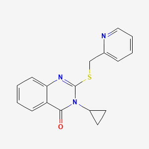 3-cyclopropyl-2-[(2-pyridinylmethyl)thio]-4(3H)-quinazolinone