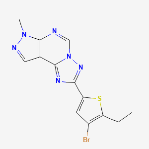 2-(4-bromo-5-ethyl-2-thienyl)-7-methyl-7H-pyrazolo[4,3-e][1,2,4]triazolo[1,5-c]pyrimidine