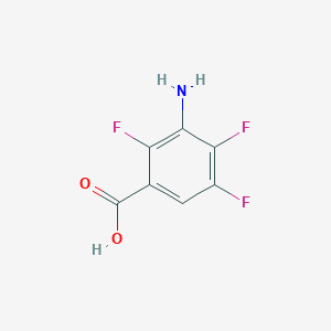 molecular formula C7H4F3NO2 B043618 Acide 3-amino-2,4,5-trifluorobenzoïque CAS No. 119385-80-7