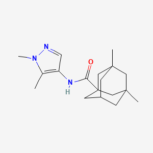 N-(1,5-dimethyl-1H-pyrazol-4-yl)-3,5-dimethyl-1-adamantanecarboxamide