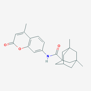 3,5-dimethyl-N-(4-methyl-2-oxo-2H-chromen-7-yl)-1-adamantanecarboxamide