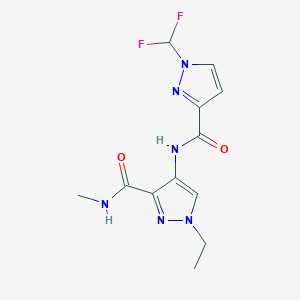 4-({[1-(difluoromethyl)-1H-pyrazol-3-yl]carbonyl}amino)-1-ethyl-N-methyl-1H-pyrazole-3-carboxamide