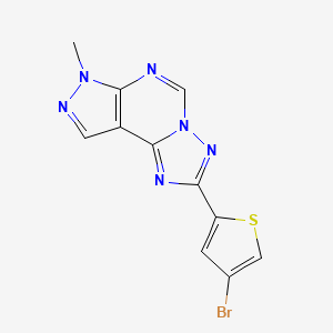 2-(4-bromo-2-thienyl)-7-methyl-7H-pyrazolo[4,3-e][1,2,4]triazolo[1,5-c]pyrimidine