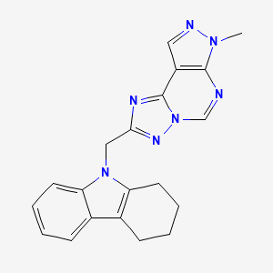 7-METHYL-2-(1,2,3,4-TETRAHYDRO-9H-CARBAZOL-9-YLMETHYL)-7H-PYRAZOLO[4,3-E][1,2,4]TRIAZOLO[1,5-C]PYRIMIDINE