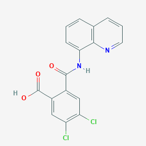 4,5-DICHLORO-2-[(QUINOLIN-8-YL)CARBAMOYL]BENZOIC ACID