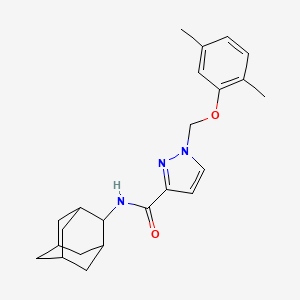 N-(2-ADAMANTYL)-1-[(2,5-DIMETHYLPHENOXY)METHYL]-1H-PYRAZOLE-3-CARBOXAMIDE