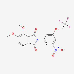 4,5-dimethoxy-2-[3-nitro-5-(2,2,2-trifluoroethoxy)phenyl]-1H-isoindole-1,3(2H)-dione