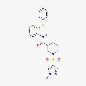 1-[(1-METHYL-1H-PYRAZOL-4-YL)SULFONYL]-N-[2-(PHENYLSULFANYL)PHENYL]-3-PIPERIDINECARBOXAMIDE