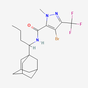 N-[1-(1-adamantyl)butyl]-4-bromo-1-methyl-3-(trifluoromethyl)-1H-pyrazole-5-carboxamide