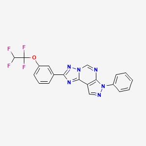 3-(7-PHENYL-7H-PYRAZOLO[4,3-E][1,2,4]TRIAZOLO[1,5-C]PYRIMIDIN-2-YL)PHENYL (1,1,2,2-TETRAFLUOROETHYL) ETHER