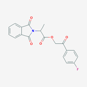 2-(4-fluorophenyl)-2-oxoethyl 2-(1,3-dioxo-1,3-dihydro-2H-isoindol-2-yl)propanoate